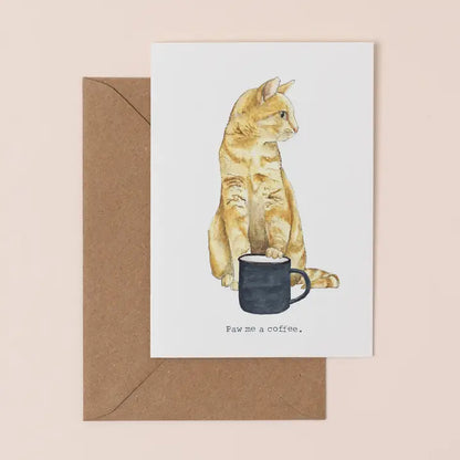 Paw Me a Coffee Card