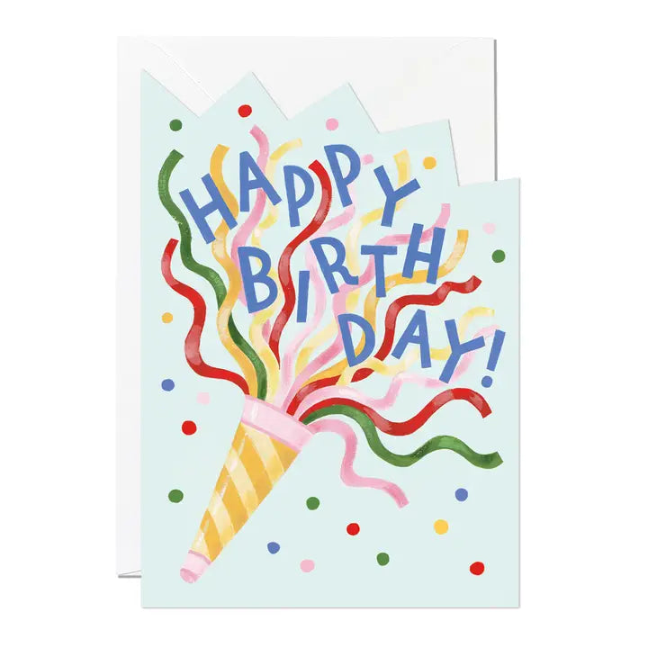 Party Popper Greeting Card