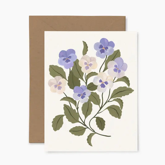 Pansies Greeting Card
