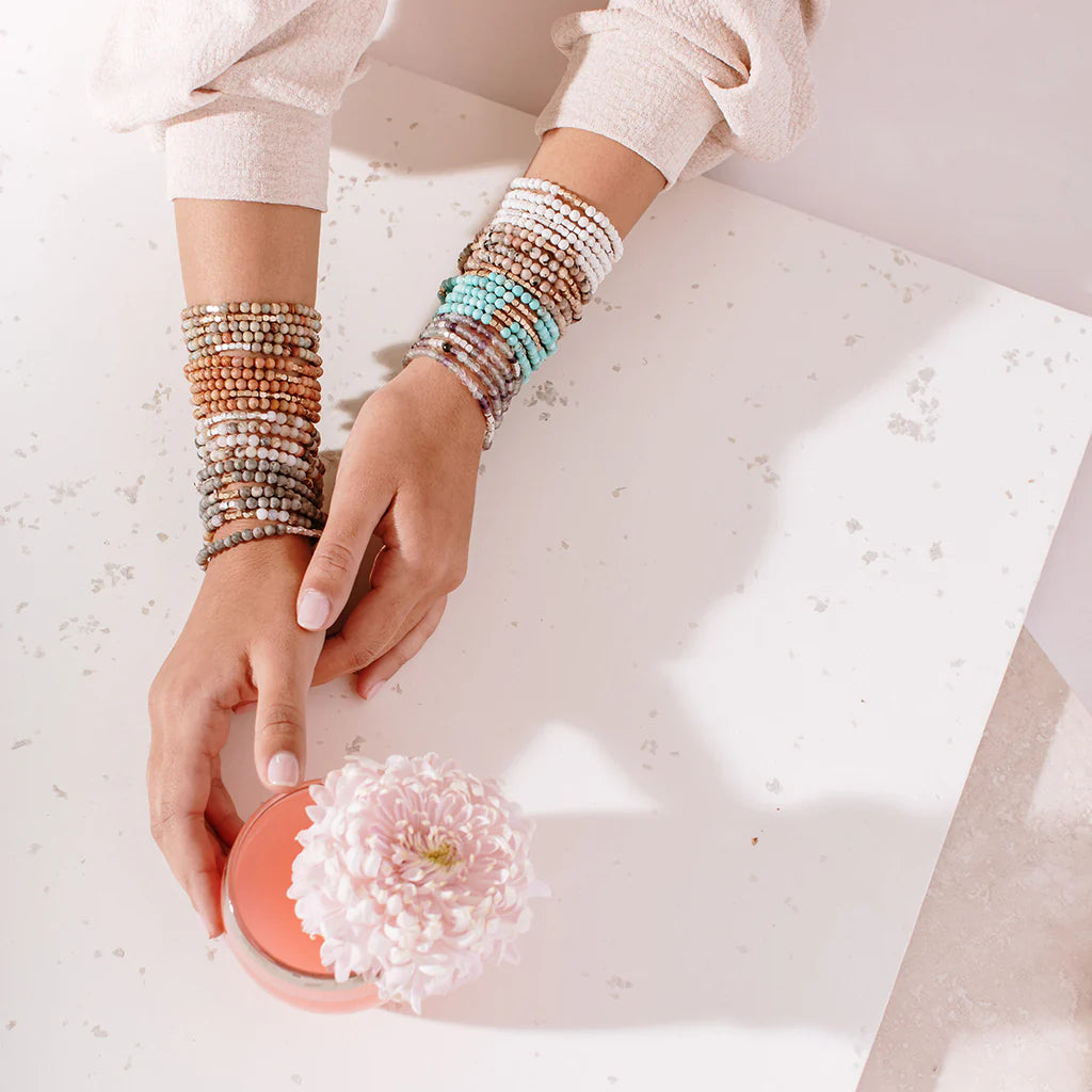 Stone Wrap Bracelet + Necklace Fluorite Silver - Stone Of Confidence