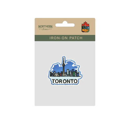 Toronto Skyline CN Tower Embroidered Patch Blue