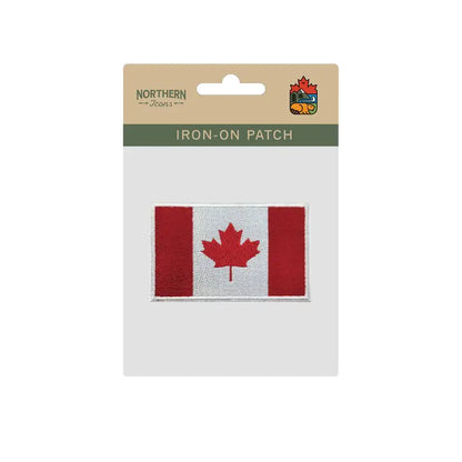 Canada Flag Embroidered Patch, Maple Leaf Iron-On