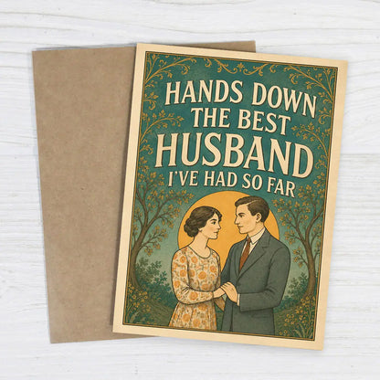 Best Husband So Far Anniversary Card