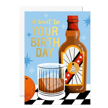 Whiskey Birthday Card