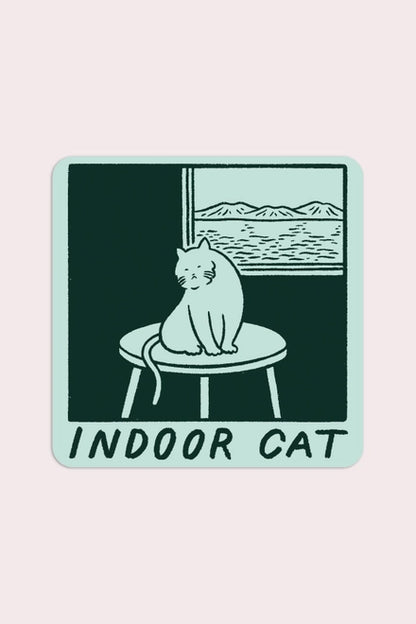 S108 Indoor Cat (Satoshi) Vinyl Sticker