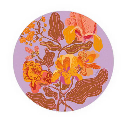 Groovy Floral Seedlings Coaster
