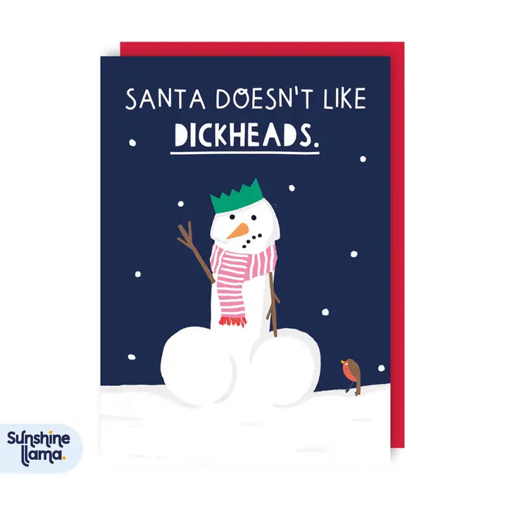 Dickheads Christmas Card