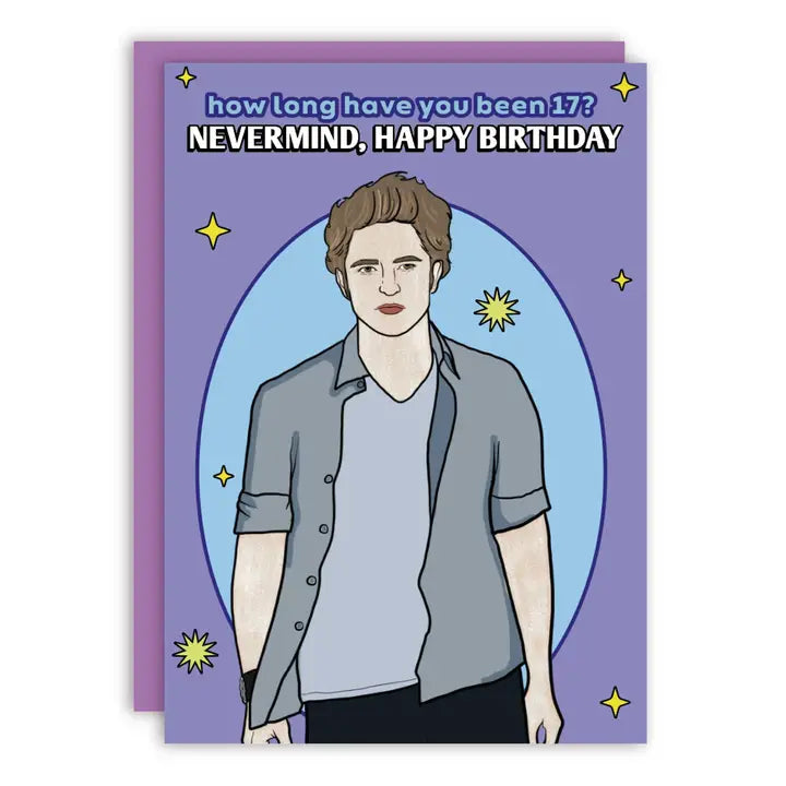 How Long Have You Been 17? Vampire Birthday Greeting Card