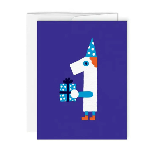 One Year Birthday Card