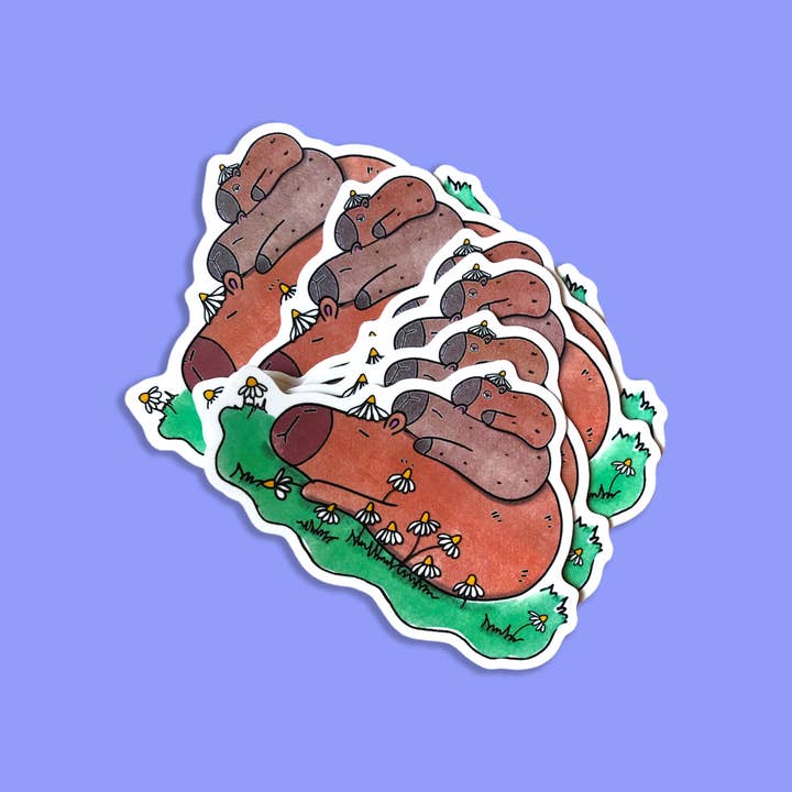 S40 Capybara Sticker Vinyl Sticker
