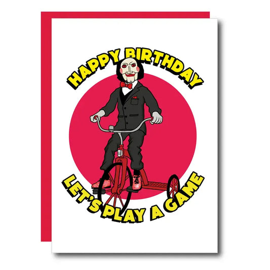 ScaryDoll Halloween Happy Birthday Greeting Card