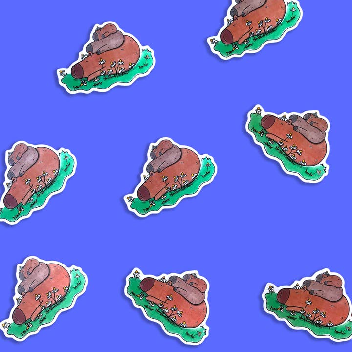 S40 Capybara Sticker Vinyl Sticker