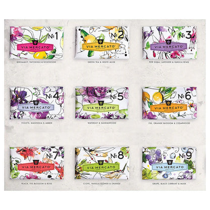 Via Mercato No.1 Soap - Bergamot Patchouli + Rosewood Soap