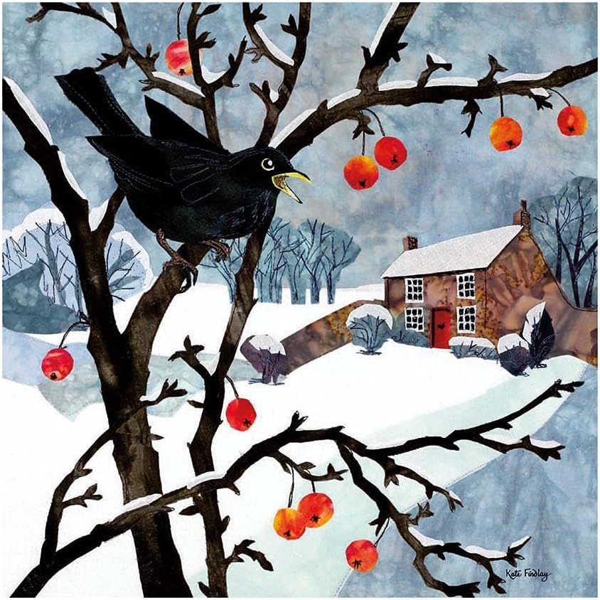 Frosty Feathers Boxed Holiday Cards