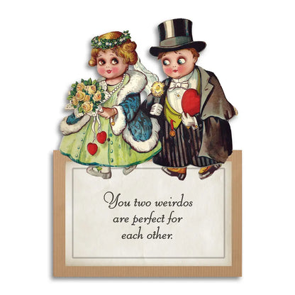 Perfect Weirdos Macabre Wedding Card