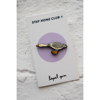 @41 Reaching Cute Goose Enamel Lapel Pin