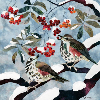 Frosty Feathers Boxed Holiday Cards