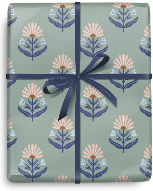 Folk Floral Roll Wrap