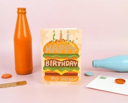 Burger Birthday Card