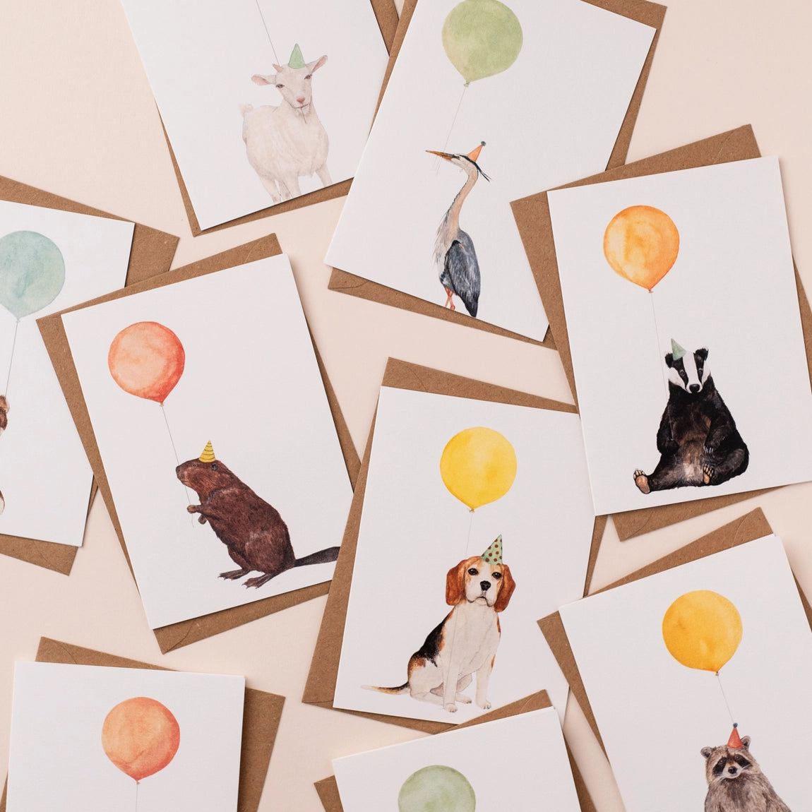 Balloon Animal Beaver Card