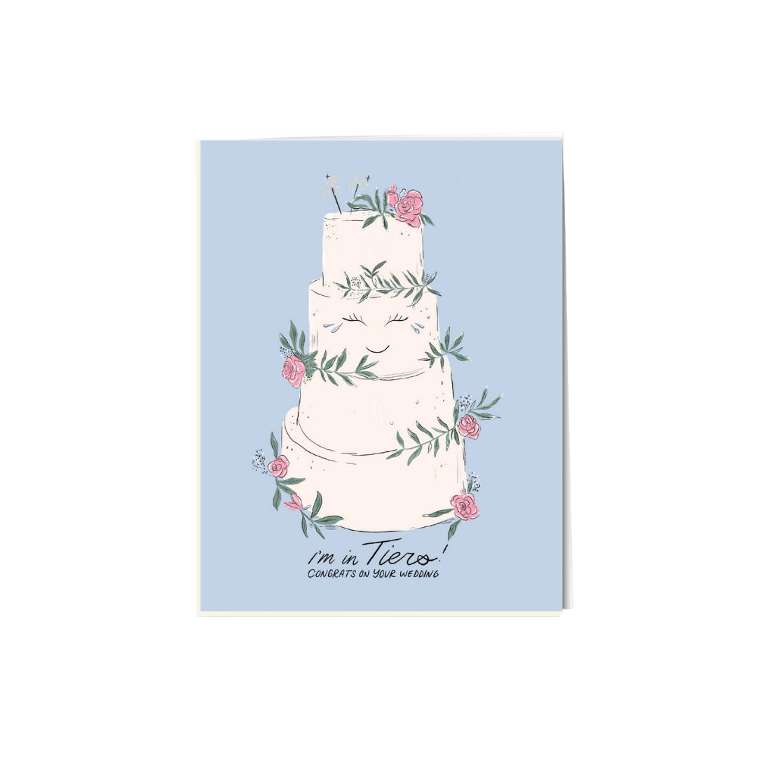 I'm In Tiers, Congrats On Your Wedding Card