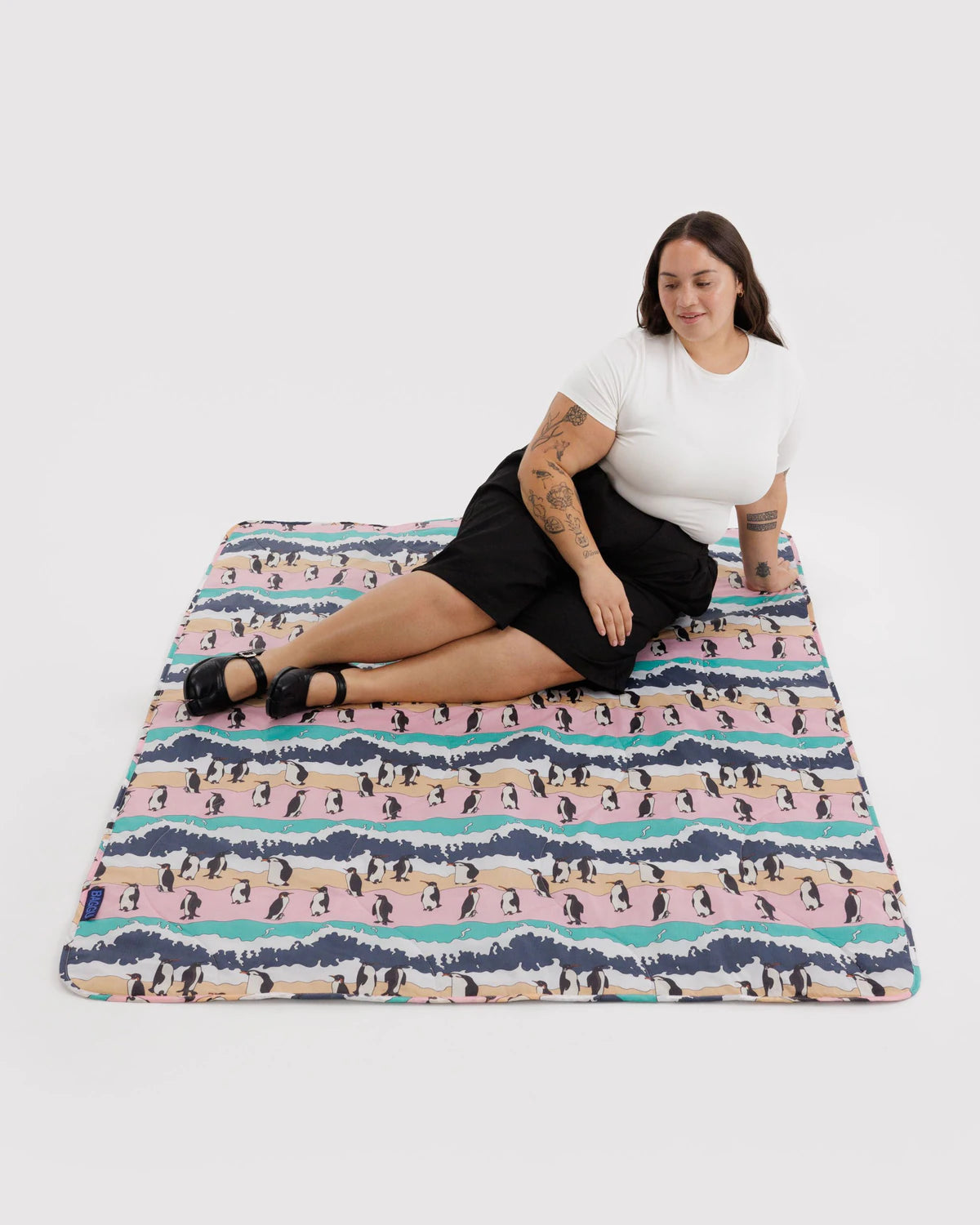 Puffy Picnic Blanket - Penguin