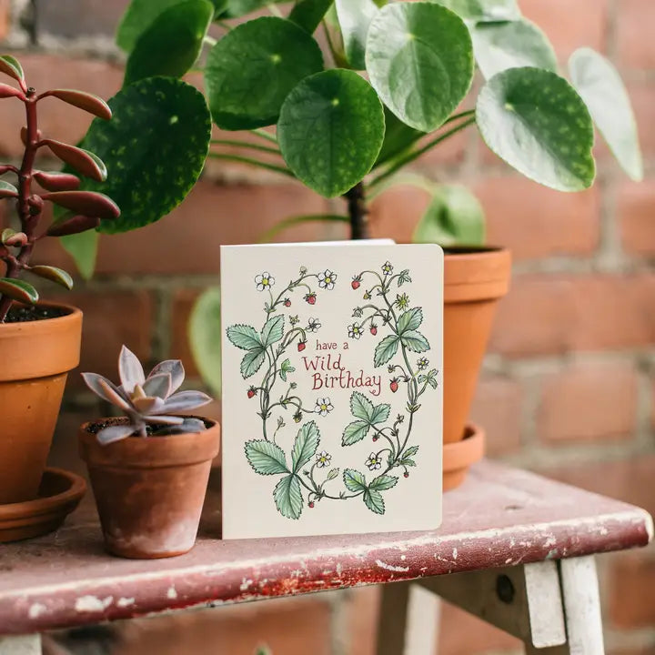 Wild Strawberries Birthday Card