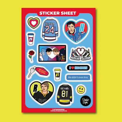 Hockey Romance Sticker Sheet