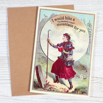 Sarcastic Relationship Hiking Mountain Card