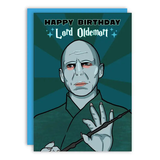 Lord Oldemort Magic Birthday Greeting Card