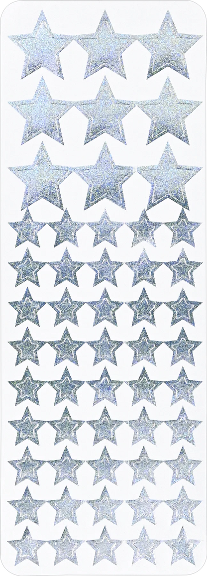 Color Foil Stars Sticker Set