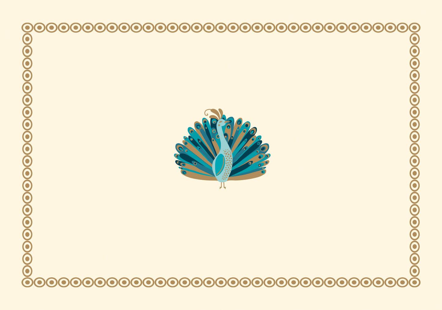 Peacock Blank Boxed Cards