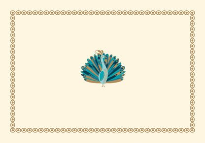 Peacock Blank Boxed Cards