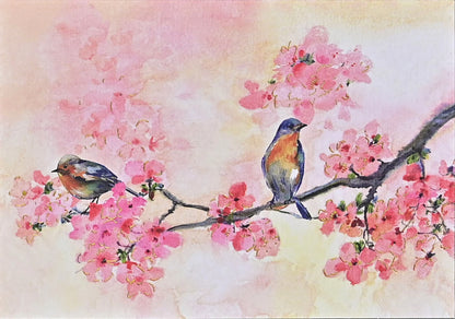 Cherry Blossoms in Spring Blank Boxed Note Cards