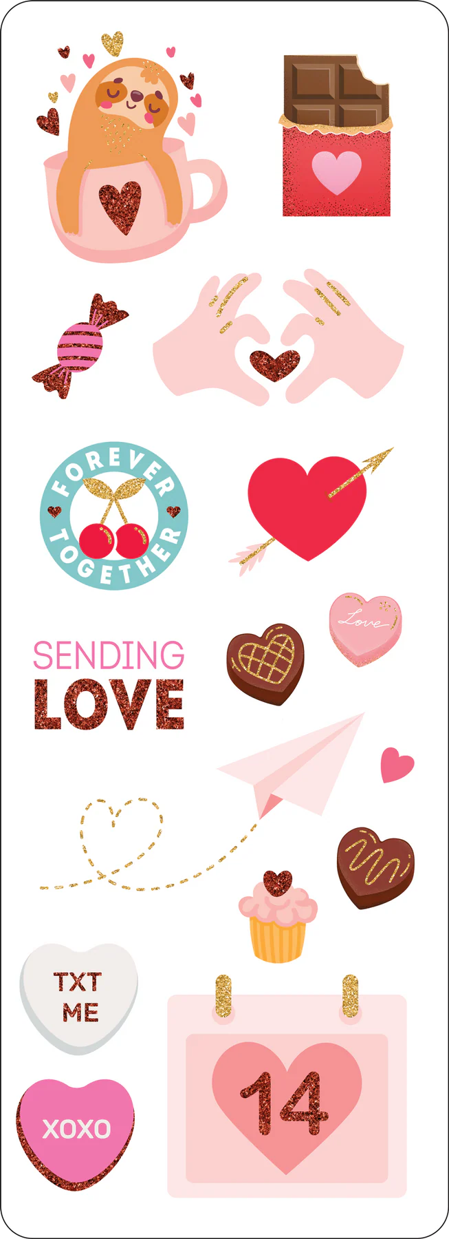 Sweet Valentines Sticker Set