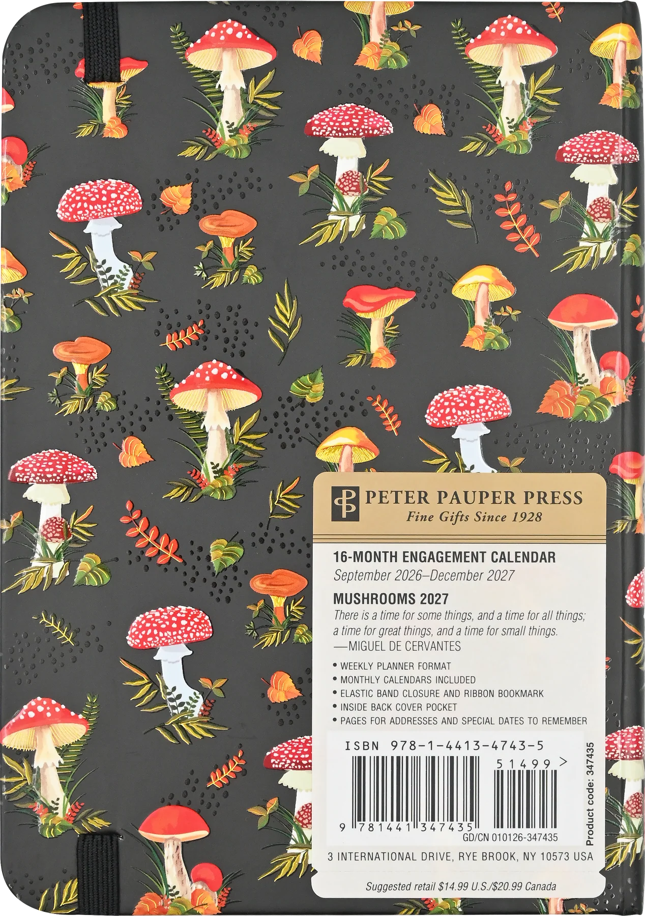 2027 Mushrooms Weekly Planner