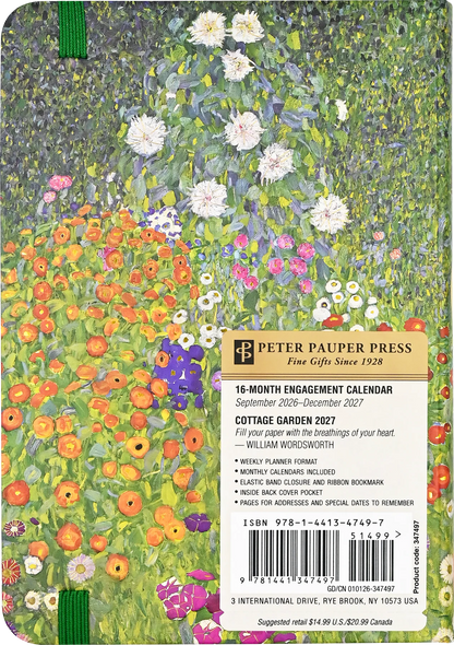 2027 Cottage Garden Weekly Planner