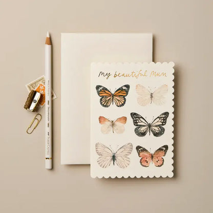Butterfly My Beautiful Mum Card