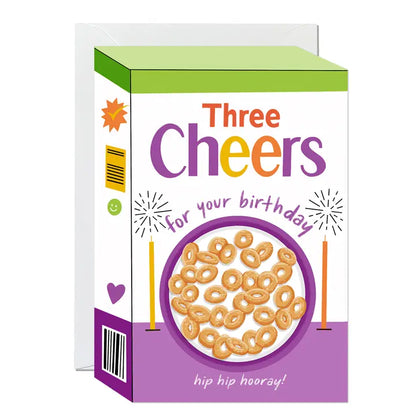 Three Cheers Birthday Card