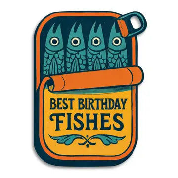 Best Birthday Fishes Pun Sardine Birthday Card