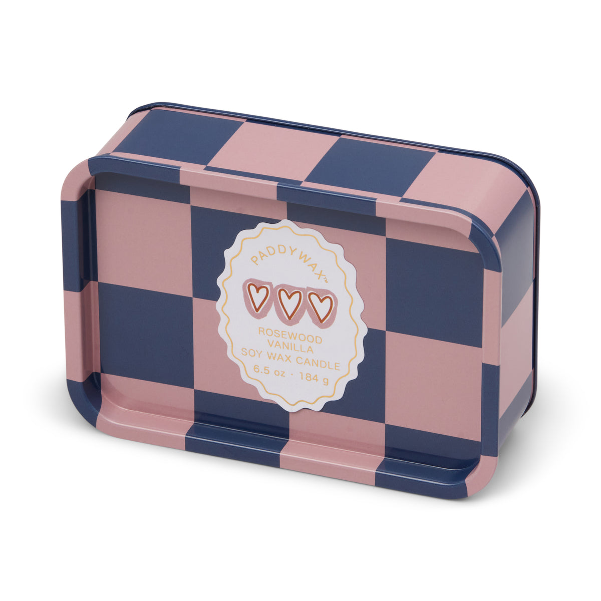 A Dopo Printed Tin Hearts Candle