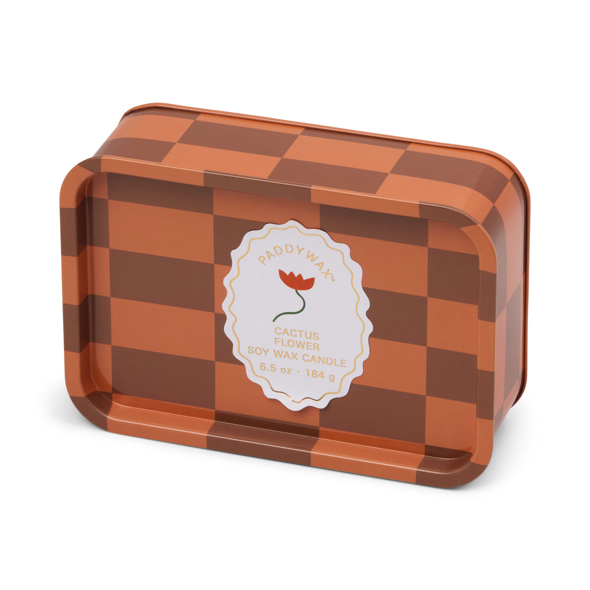 A Dopo Printed Tin Flower Candle