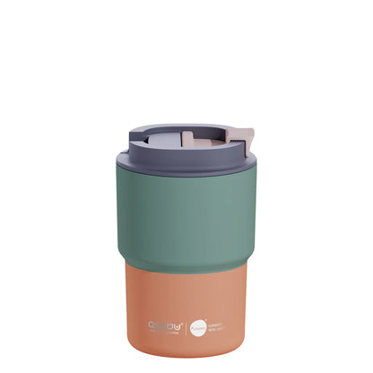Coffee Express Pastel Green Short Travel Mug