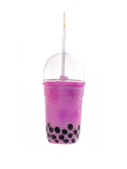 Boba Tea Glass Ornament