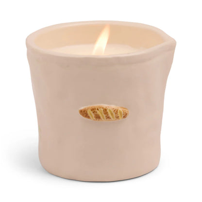 Bistro Imperfect White Ceramic Candle Baguette