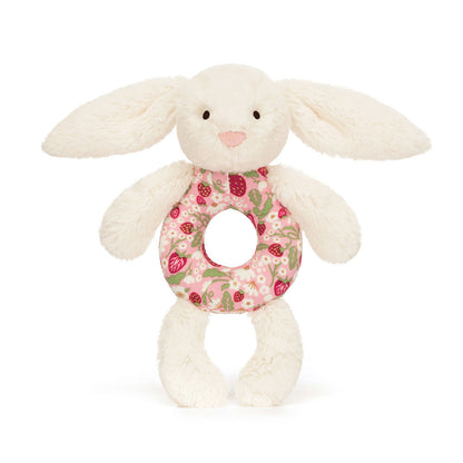 Blossom Cream Bunny Berry Ring Rattle