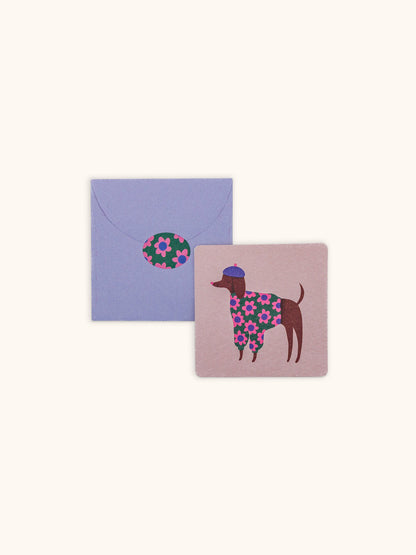 Bonjour, Mes Amis Mini Note Card Set with Stickers