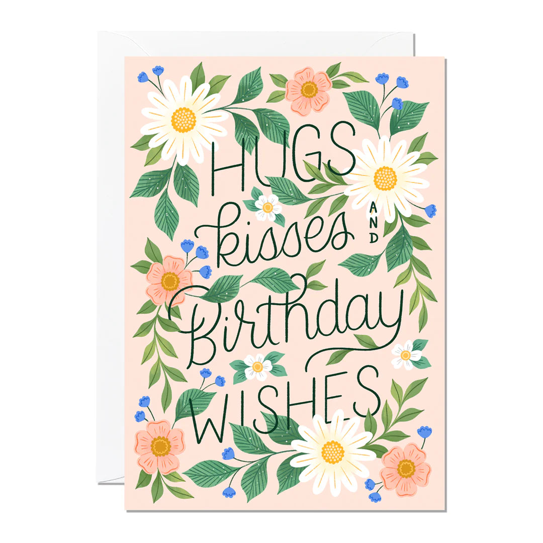Hugs, Kisses and Birthday Wishes Card