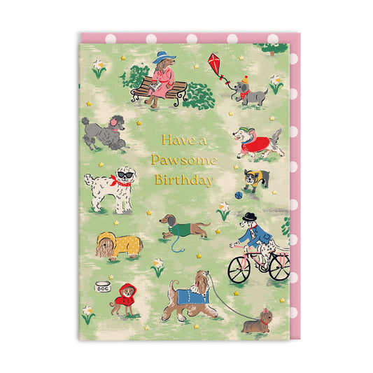 Park Dogs Birthday Card