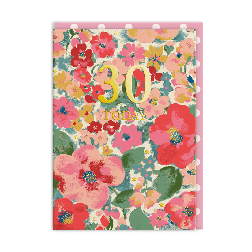30 Today Birthday Card